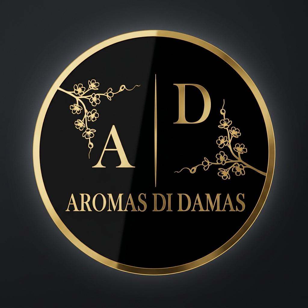 Placa redonda de acrílico preto com monograma A|D e ramos florais dourados